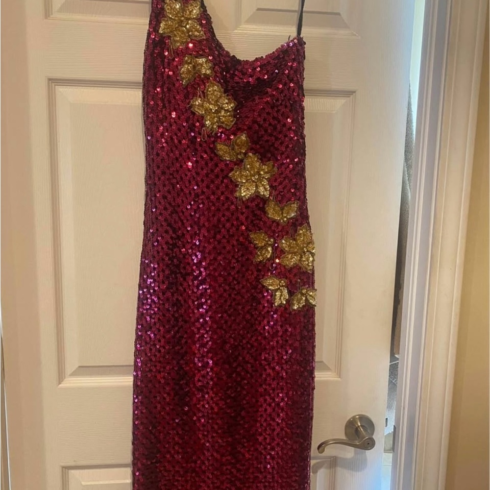 Sequin evening gown size 8 $50 EUC